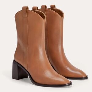 New! Everlane The Outlaw Brown Leather Boot Sz 8
